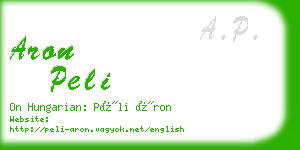 aron peli business card